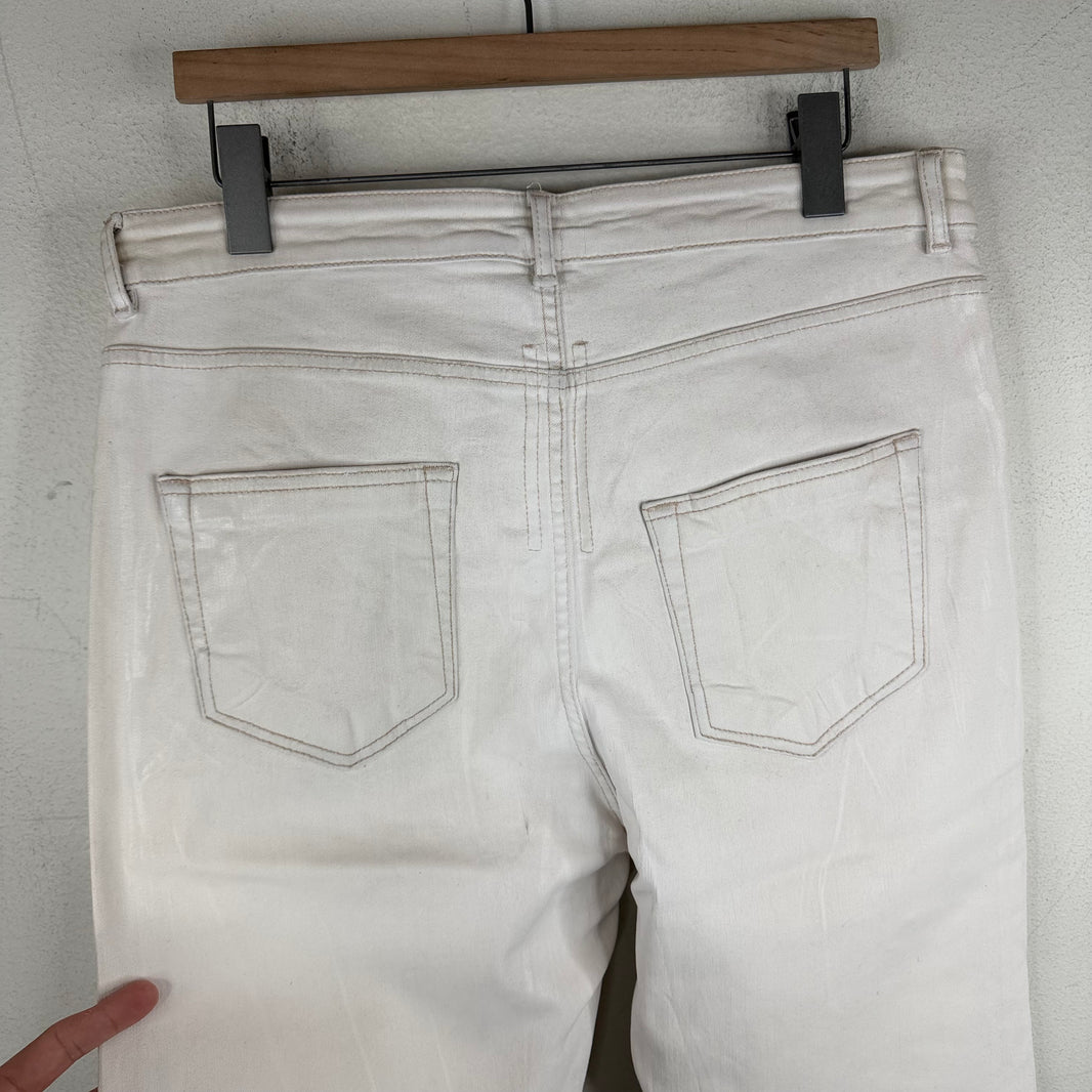 DRKSHDW White Waxed Detroit Jeans
