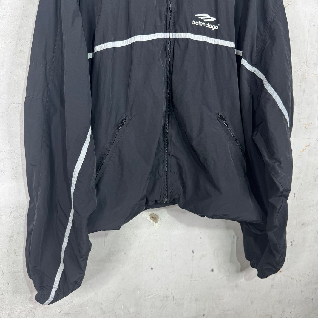 Balenciaga Cinched 3B Paneled Track Jacket