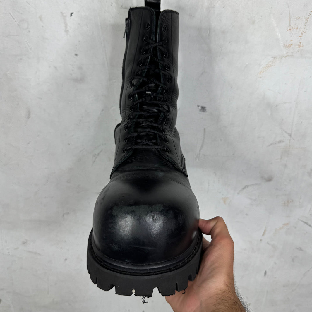 Balenciaga Leather Stomper Boots