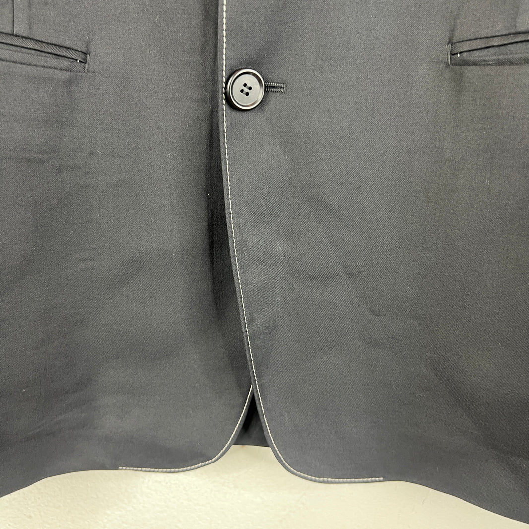 Prada Contrast Stitch Blazer Jacket