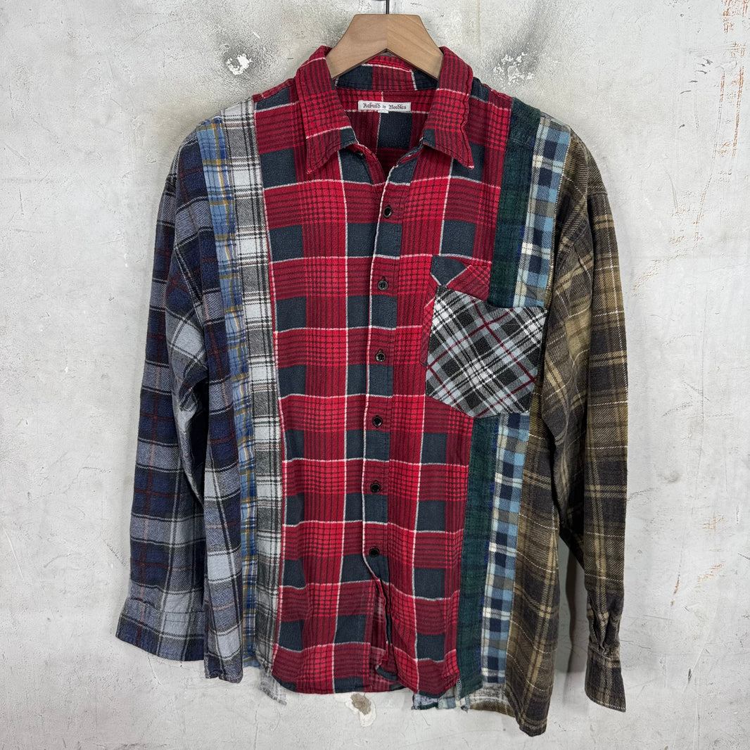 Needles Rebuilt Red Plaid Flannel