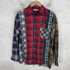 Needles Rebuilt Red Plaid Flannel