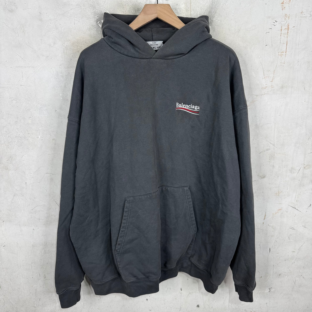 Balenciaga Embroidered Campaign Hoodie