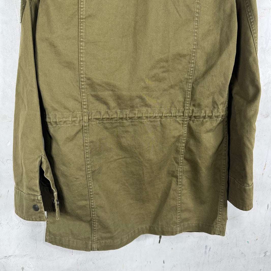 Saint Laurent Olive Womens Military M-65 Jacket