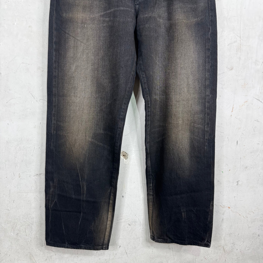 Supreme Black Baggy Selvedge Jeans