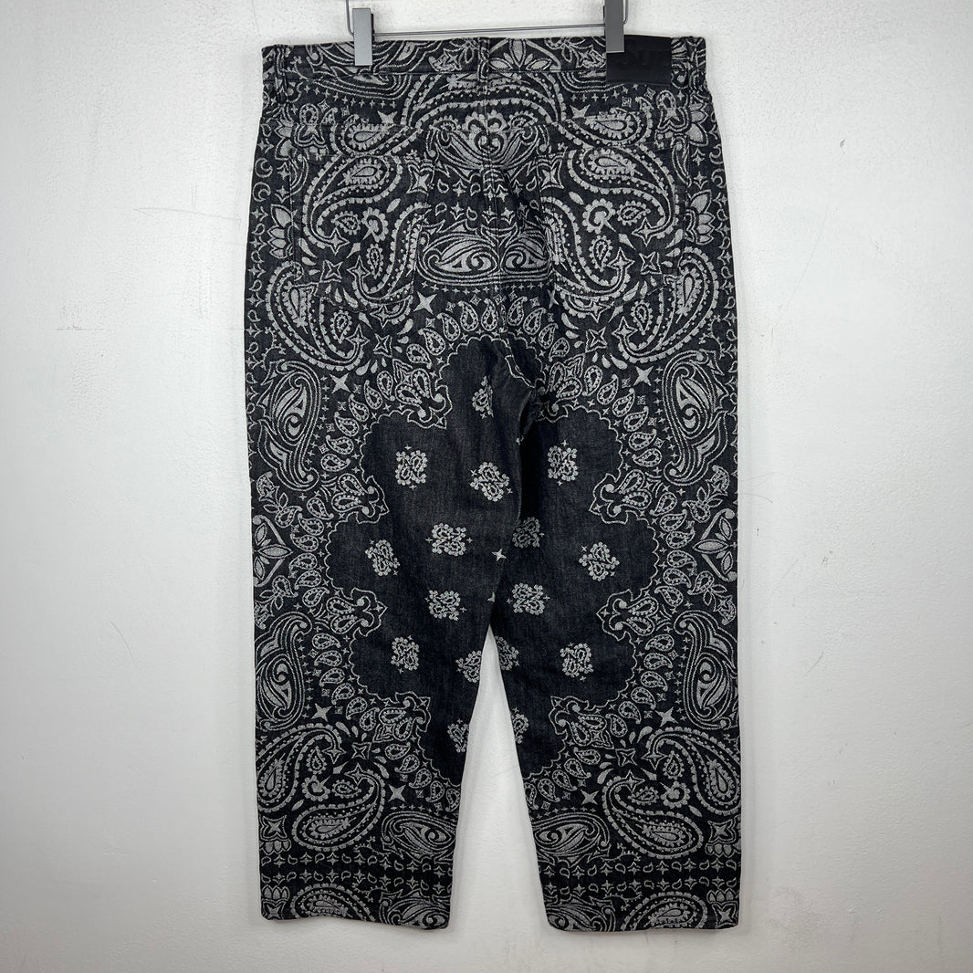 Supreme Black Paisley Jacquard Jeans