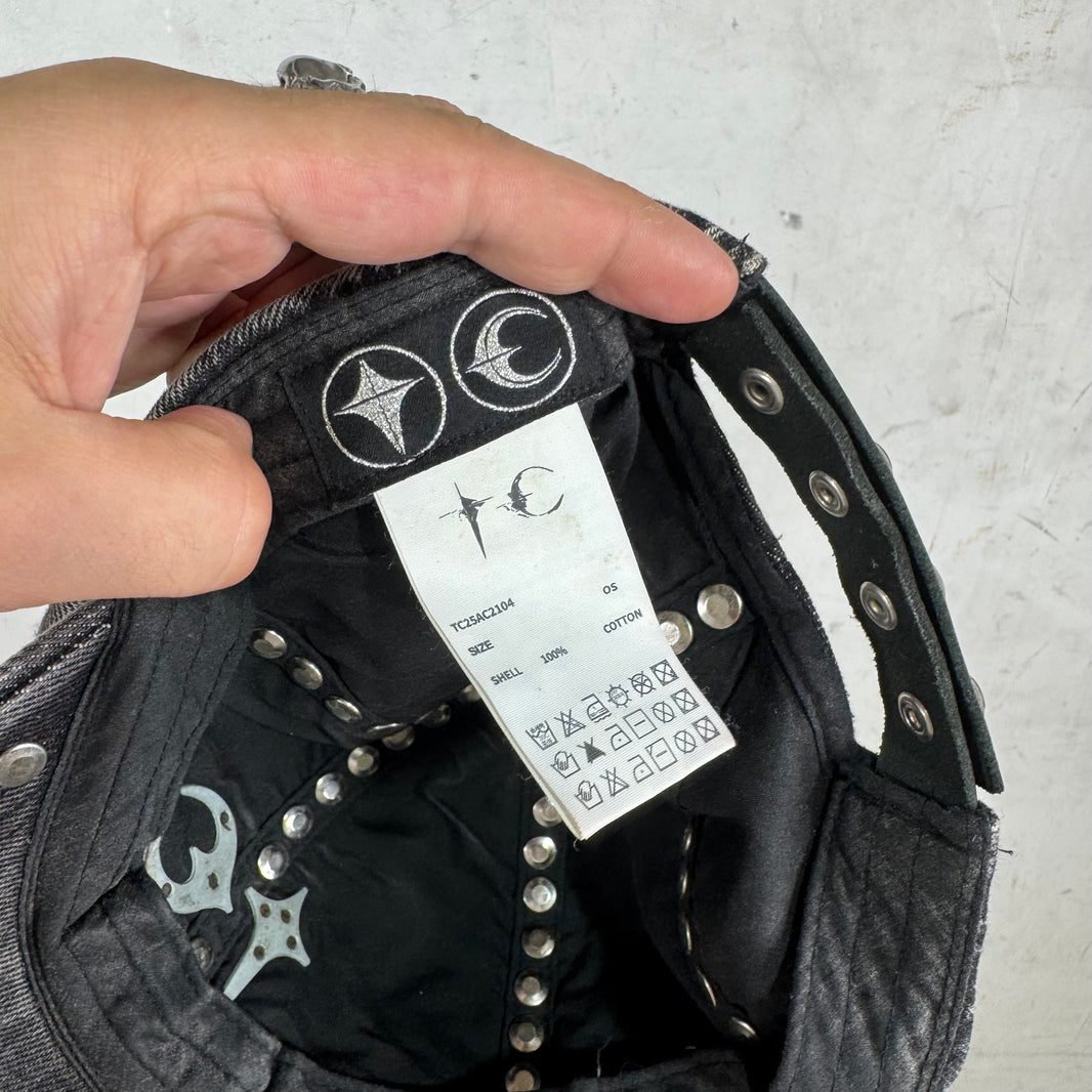 Thug Club Studded Grey Denim Hat