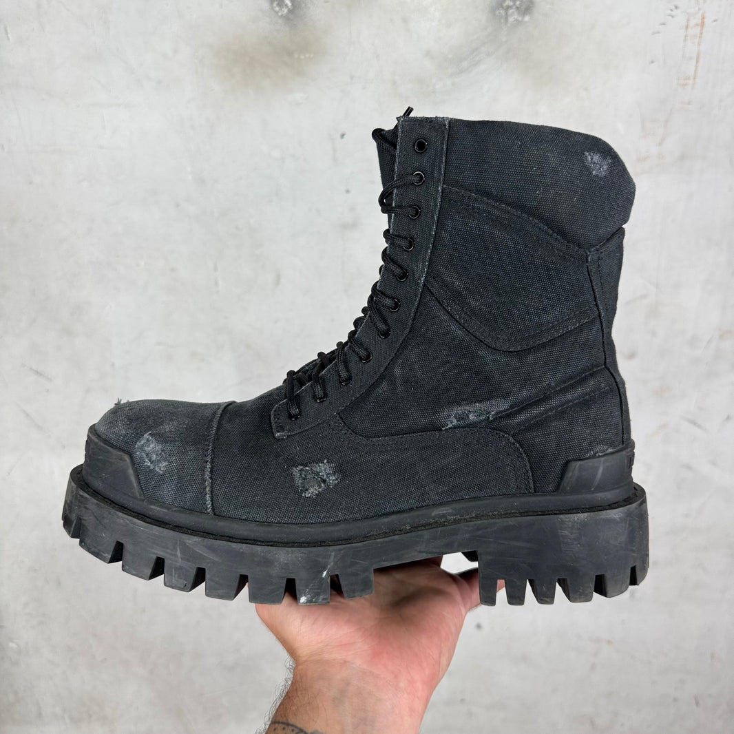 Balenciaga Distressed Strike Boots