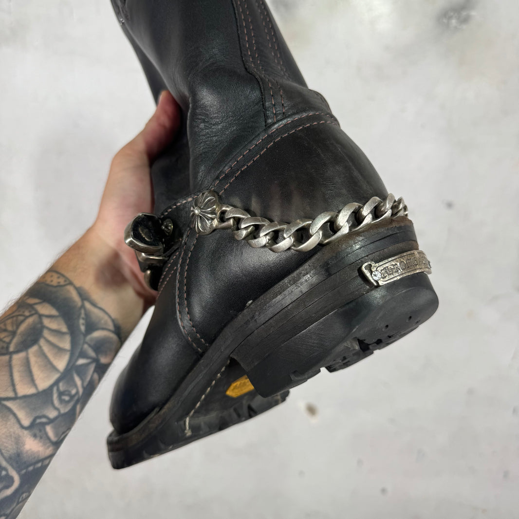 Chrome Hearts Wesco Harness Chained Engineer Boots