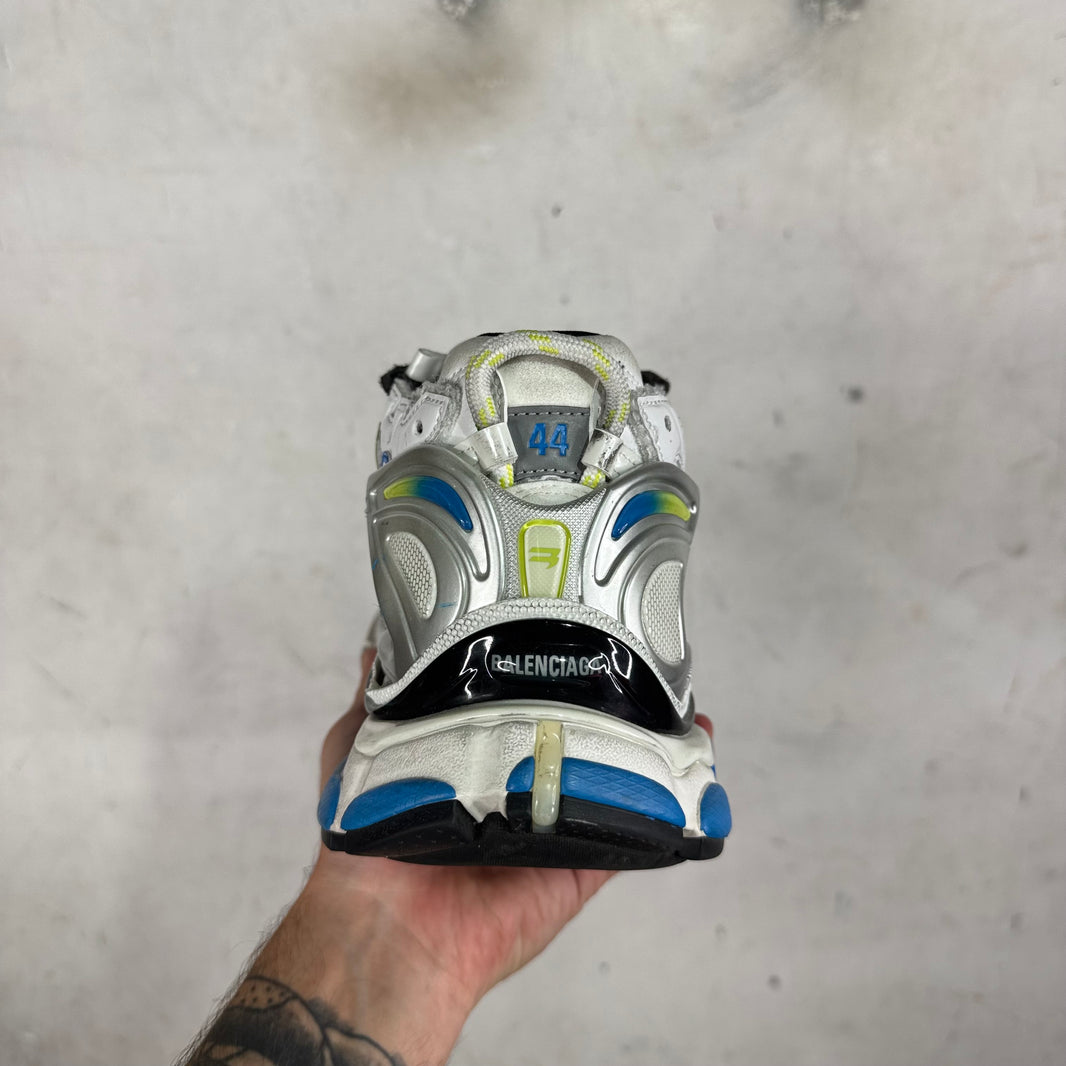 Balenciaga White Blue/Neon Runners