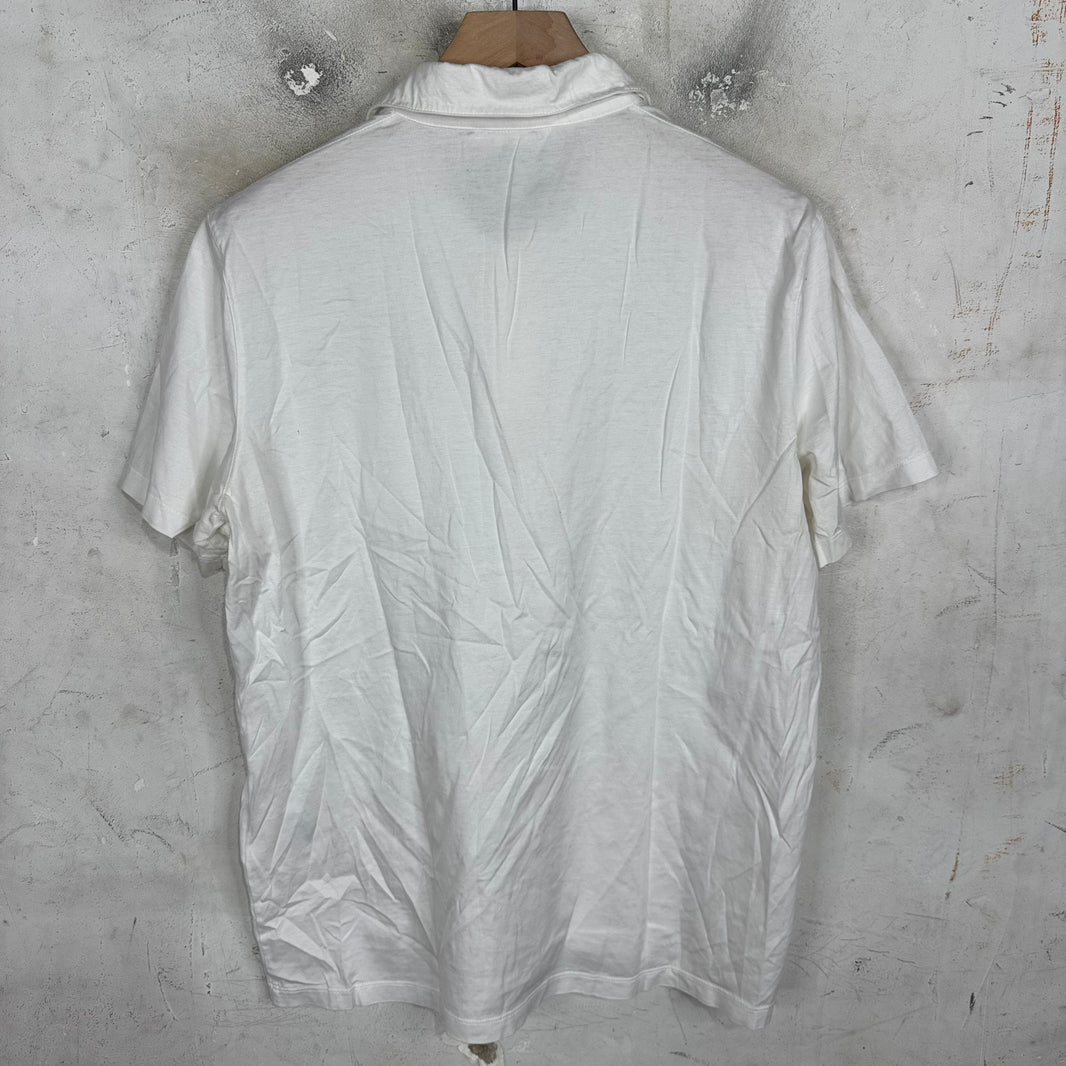 Prada White Polo Shirt