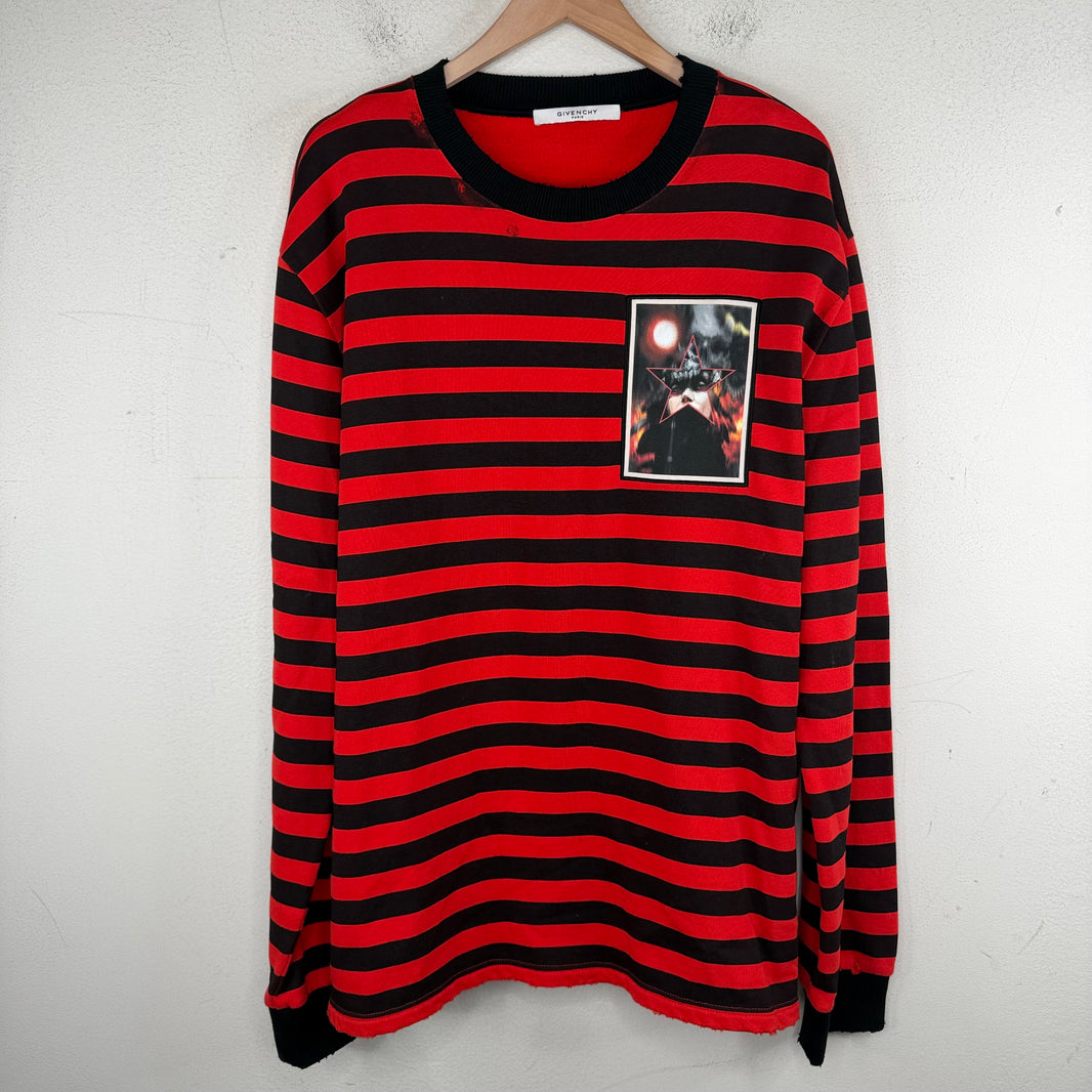 Givenchy Stripe Patched Crewneck