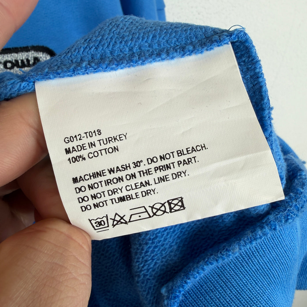 Gosha Rubchinskiy Blue Logo Crewneck