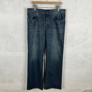 Gucci Washed Blue Horsebit Jeans