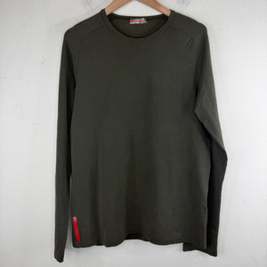 Prada Linea Rossa Back Pocket Olive LS shirt