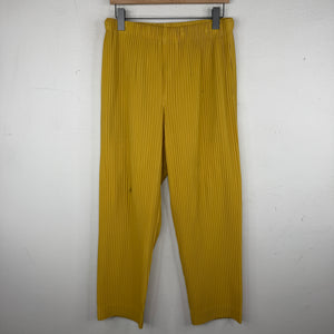 Issey Miyake Yellow Pleated Pants