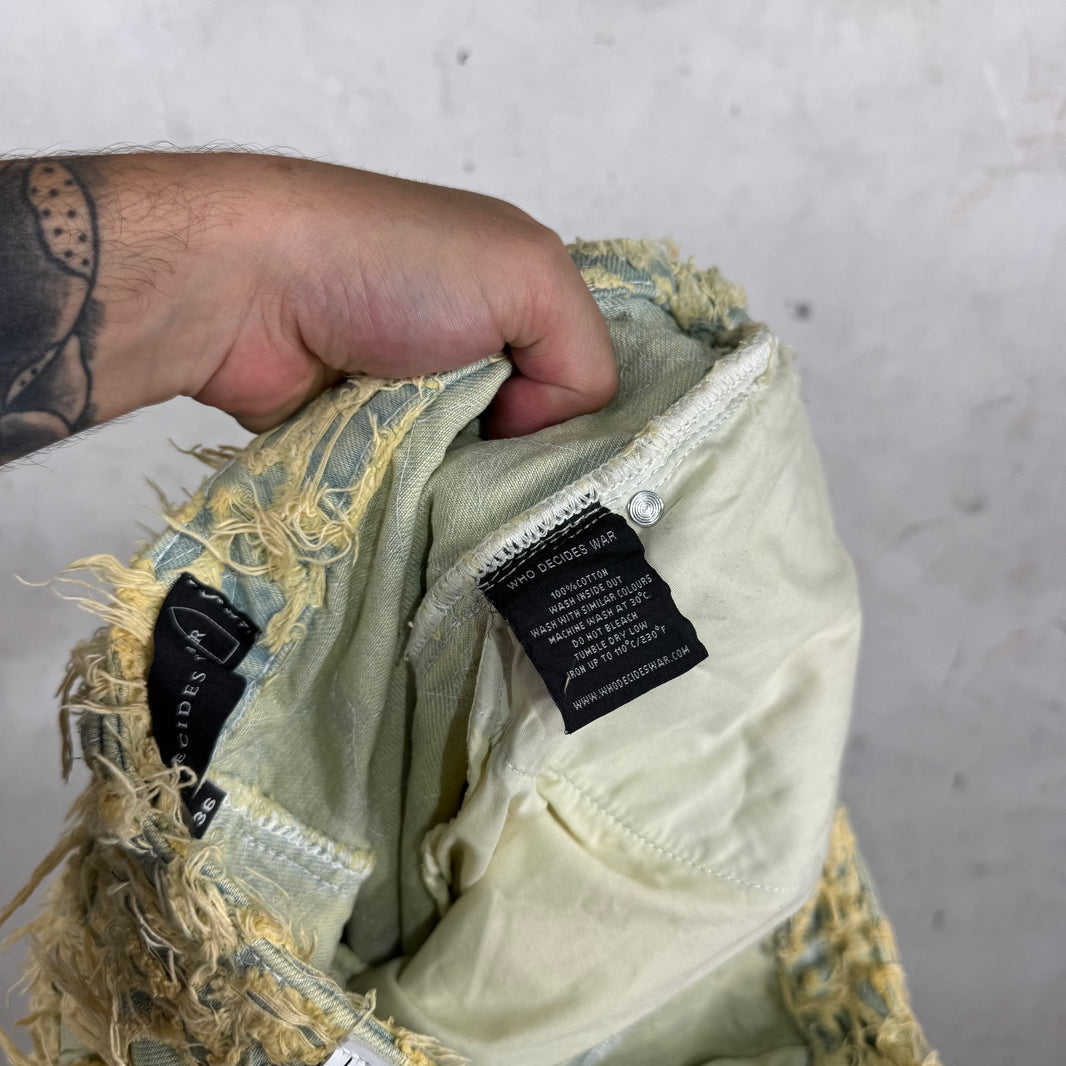 Who Decides War Boro Denim Shorts