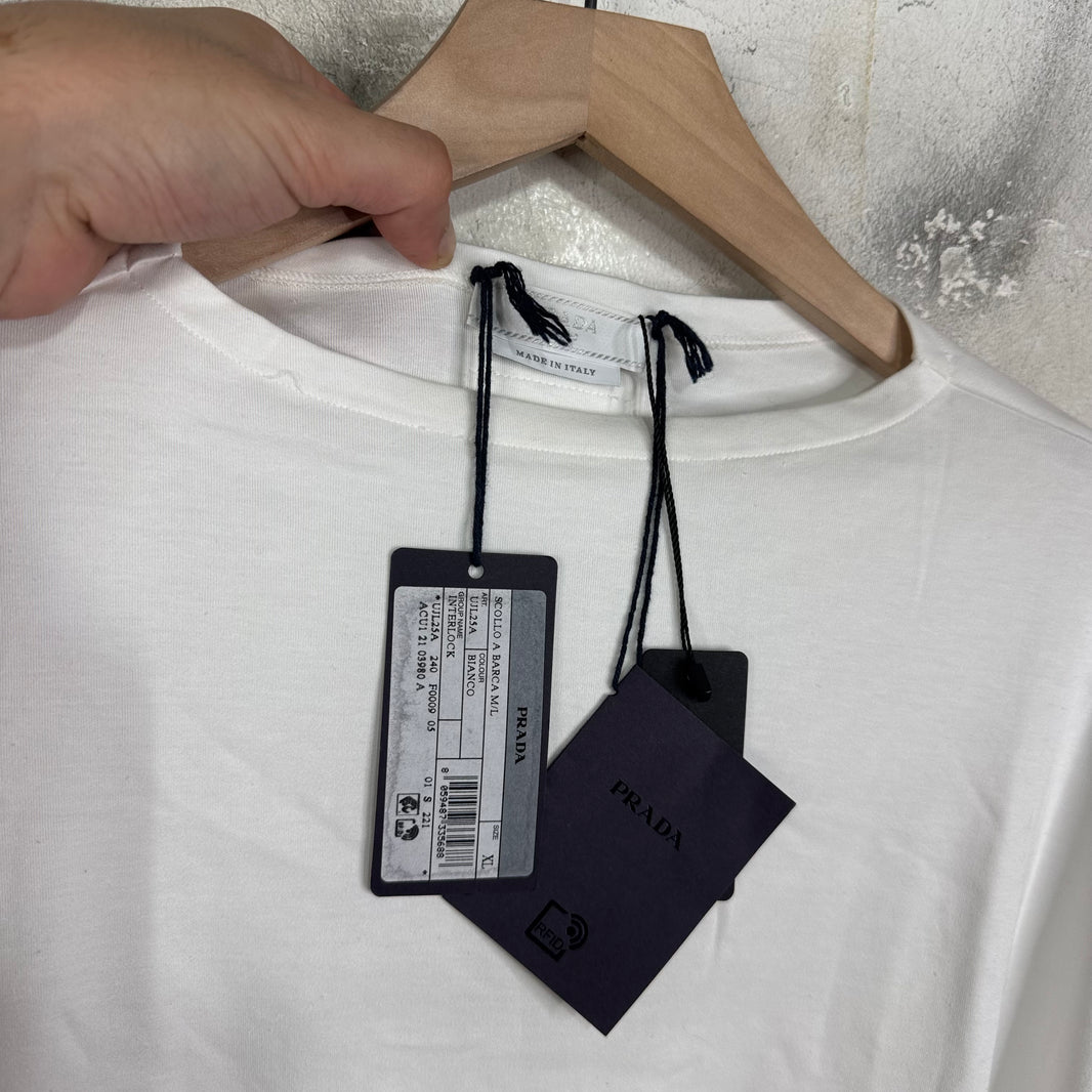 Prada Applique Patch L/S T-Shirt DS