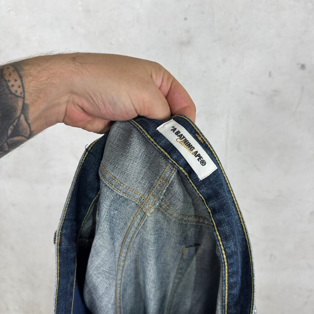 Bape Medium Wash Star Jeans