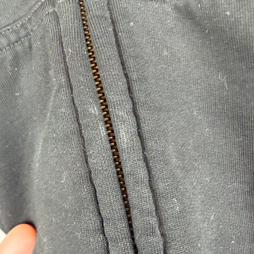 Balenciaga Back Tab Logo Zip Up Hoodie