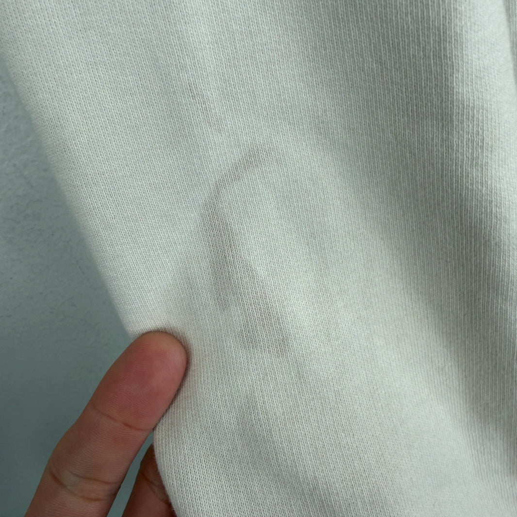 Saint Laurent Small Logo White Hoodie