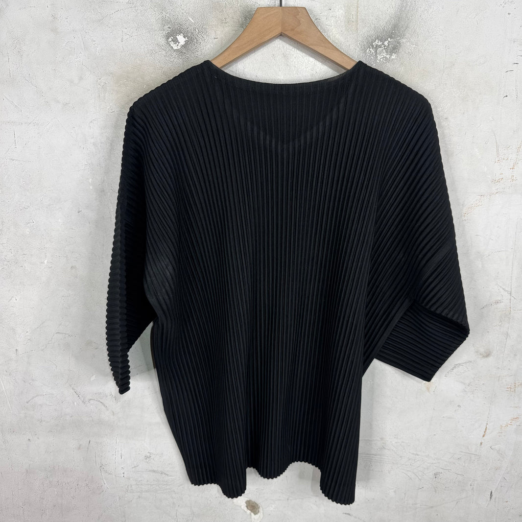 Issey Miyake Homme Plisse V-Neck T-Shirt