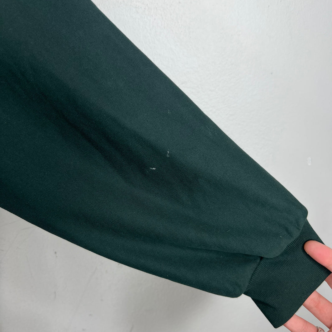 Balenciaga Sample Dark Green Size Sticker Zip Up Hoodie