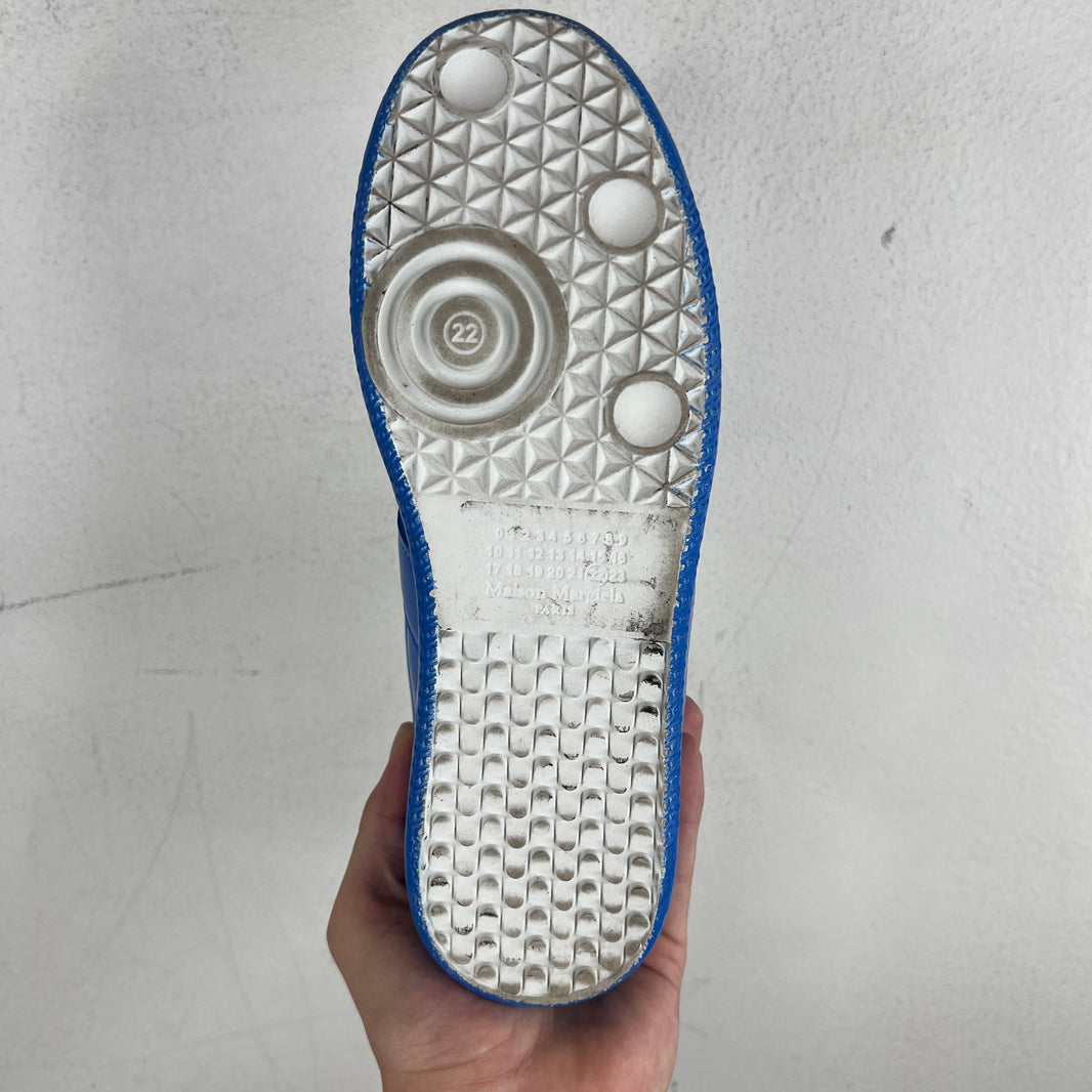 Margiela Blue Patent Leather Replica Sneakers