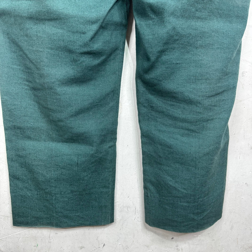 Bode Green Textured Trousers