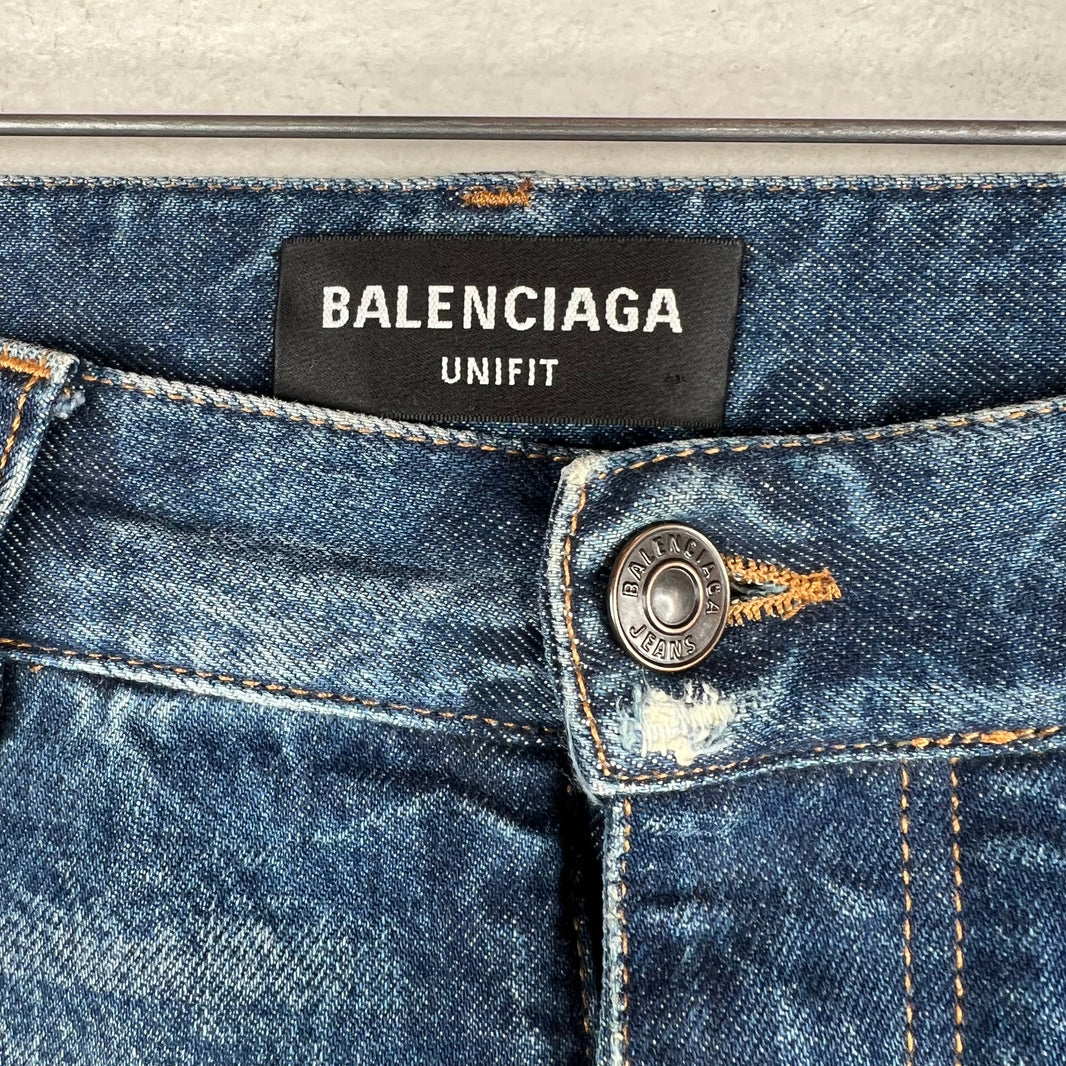 Balenciaga Dark Wash Scribble Jeans