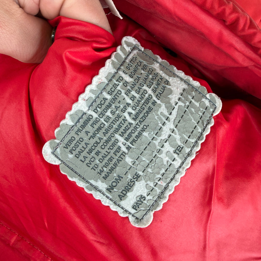 Moncler Red Convertible Puffer Jacket
