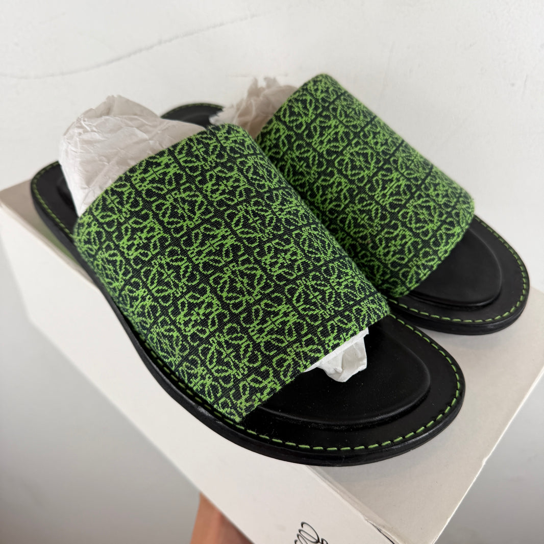 Loewe Anagram Jacquard Slides