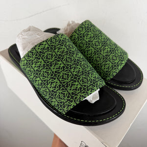 Loewe Anagram Jacquard Slides