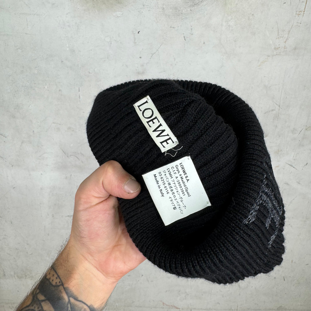 Loewe Heavy Wool Logo Beanie