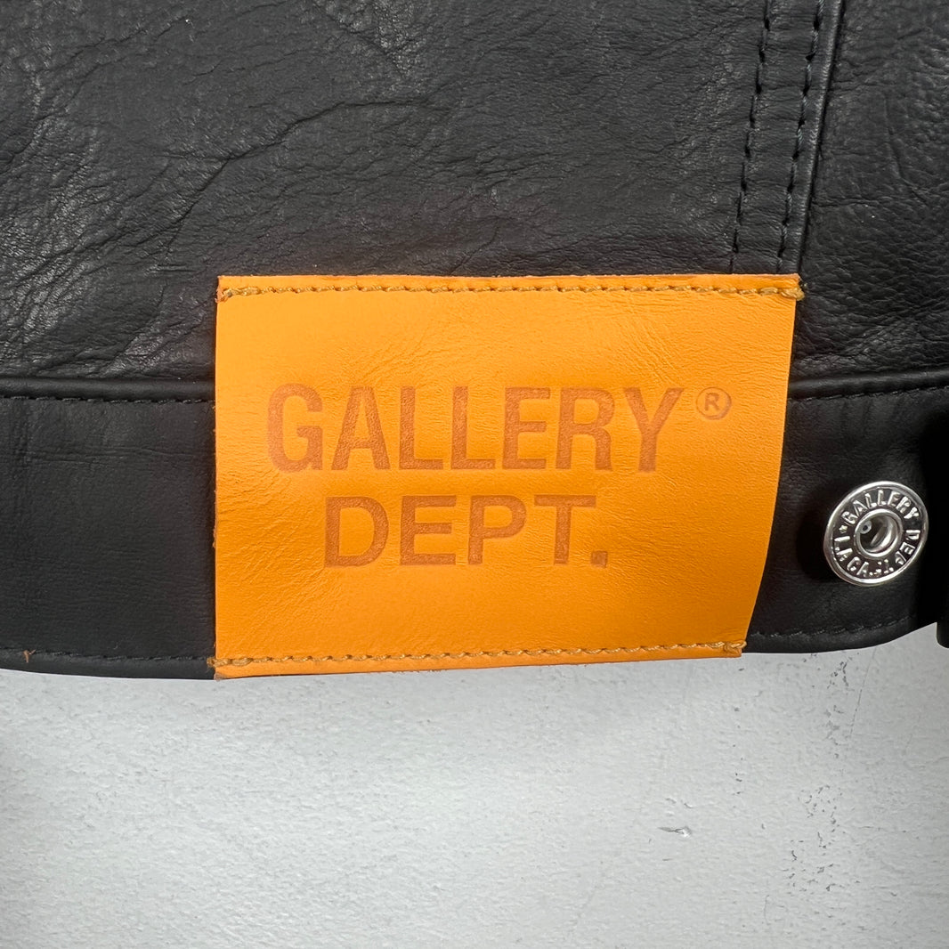 Gallery Dept Calf Hair Embroidered Leather Jacket