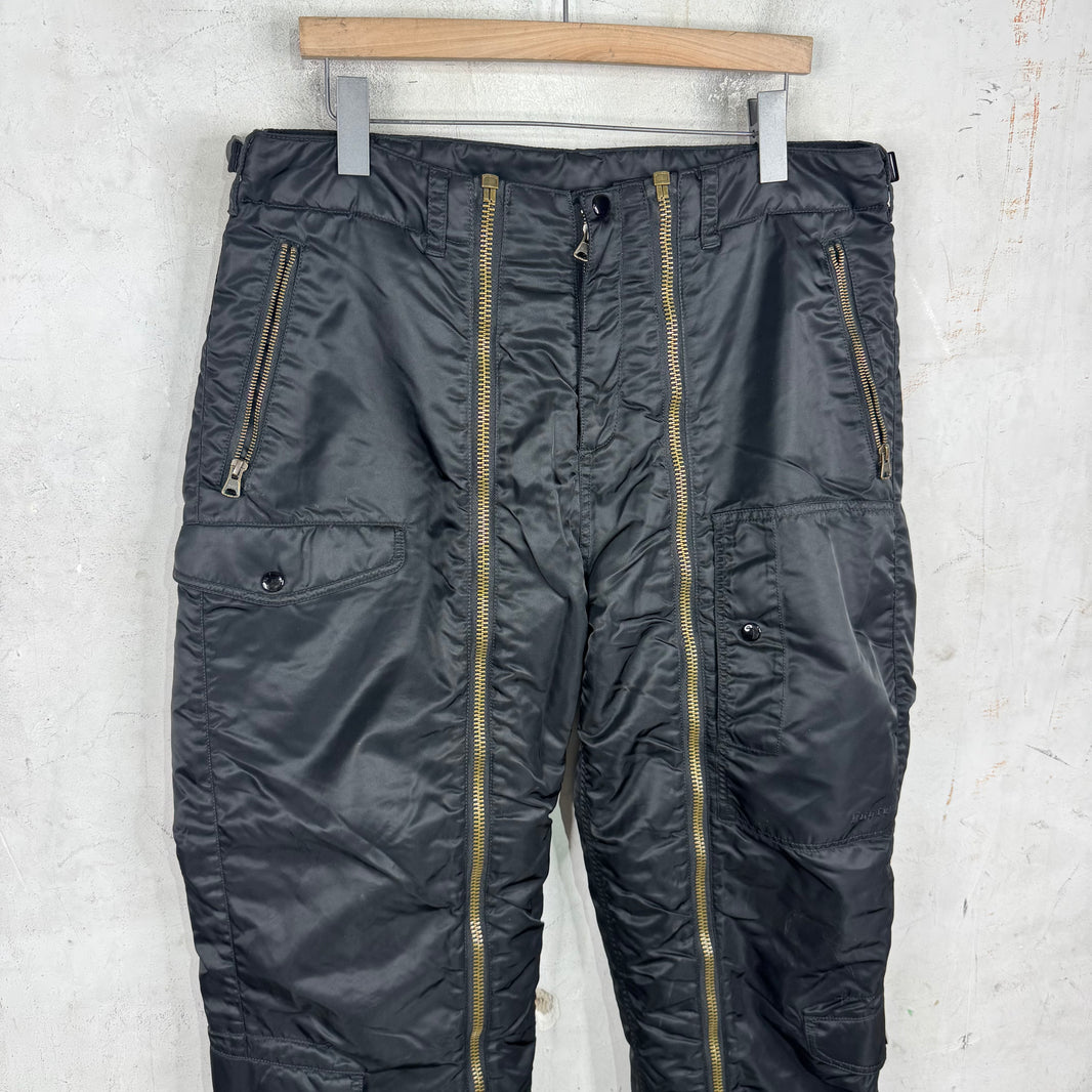 Supreme Black Zippered Flight Pants