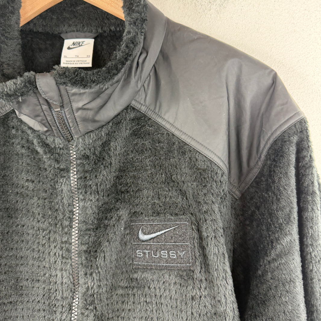 Stussy Nike Nylon/Fleece Zip Up Jacket