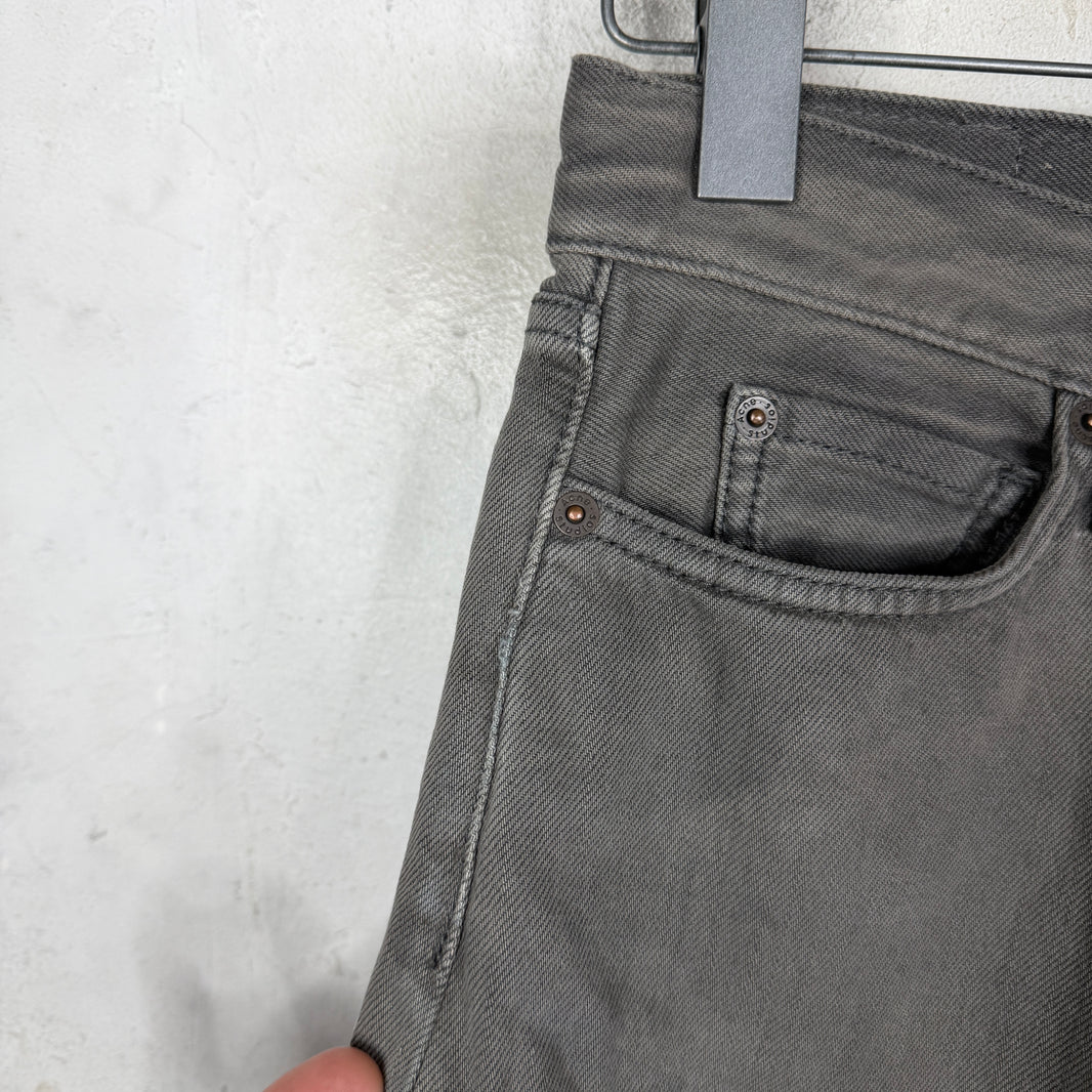 Acne Studios Altered Gray Wide Leg Jeans