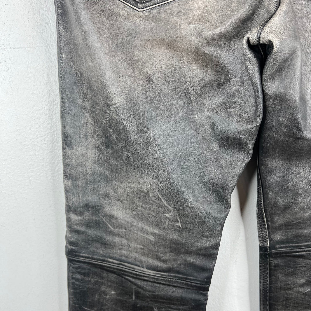 424 Five Pocket Leather Jeans