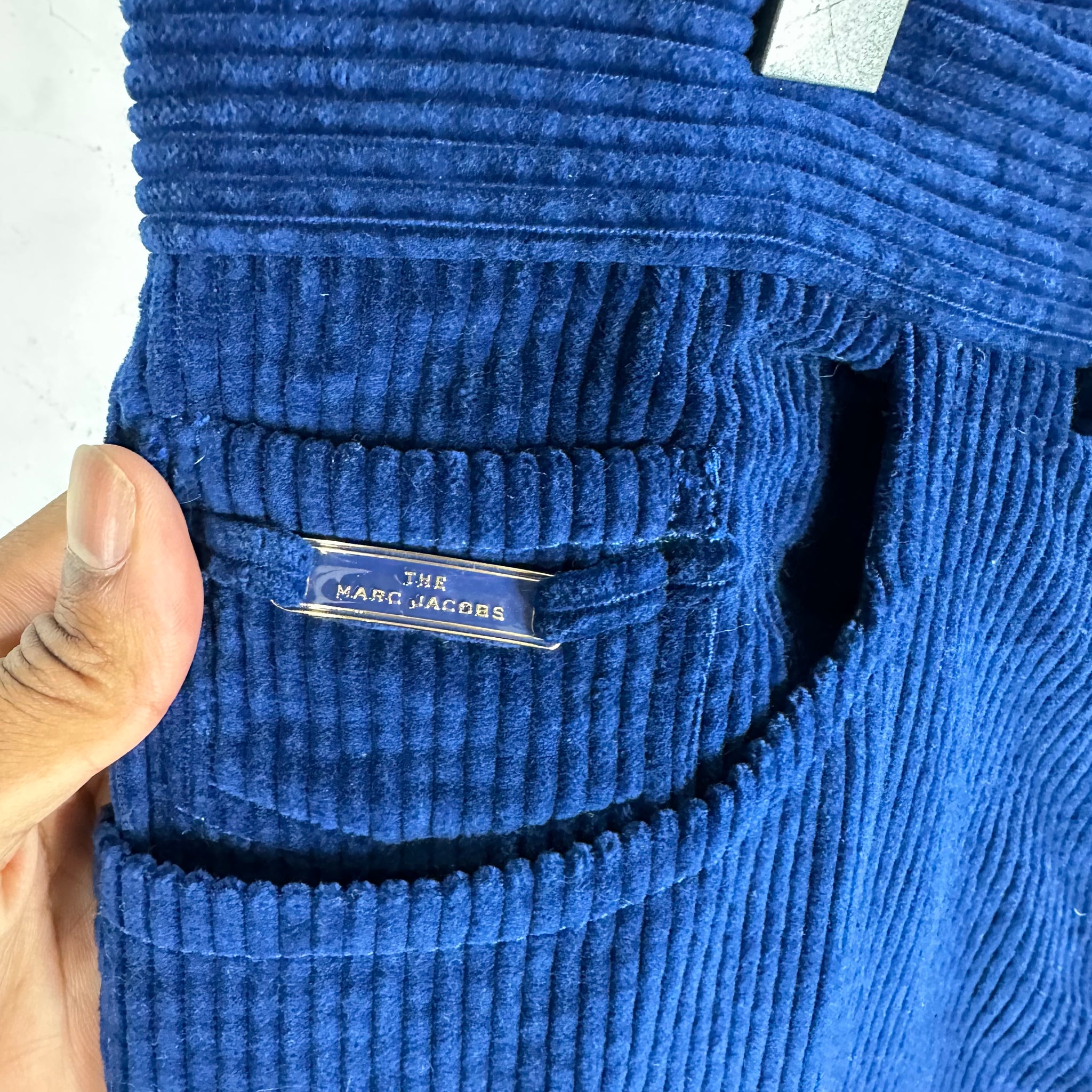 Marc Jacobs Blue Flared Cord Trousers