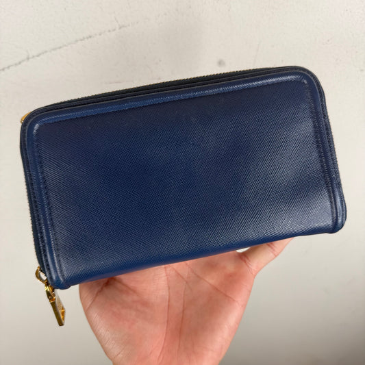 Prada Blue Long Wallet