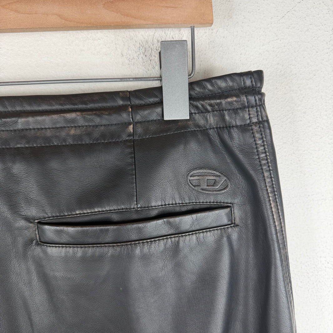 Diesel Slim Faux Leather Pants