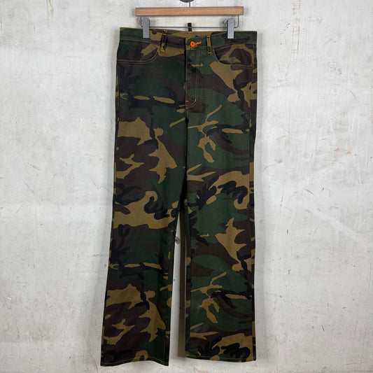 Endless Denim Camo Flared Pants