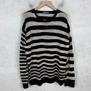 Yohji Yamamoto Pour Homme Striped Linen Knit