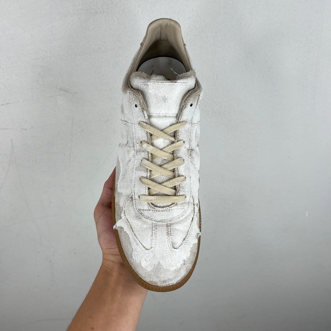 Margiela Canvas White Painted Replica Sneakers