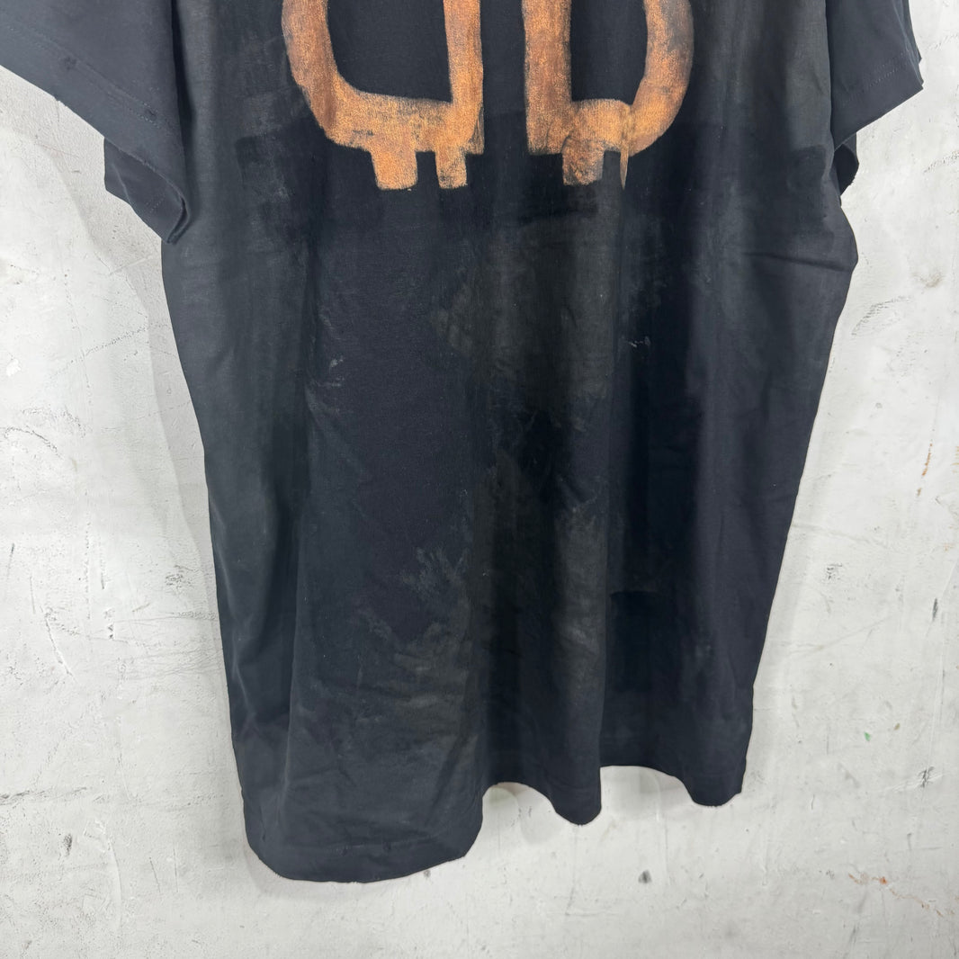 Balenciaga Mudded Bleach Bitcoin T-Shirt
