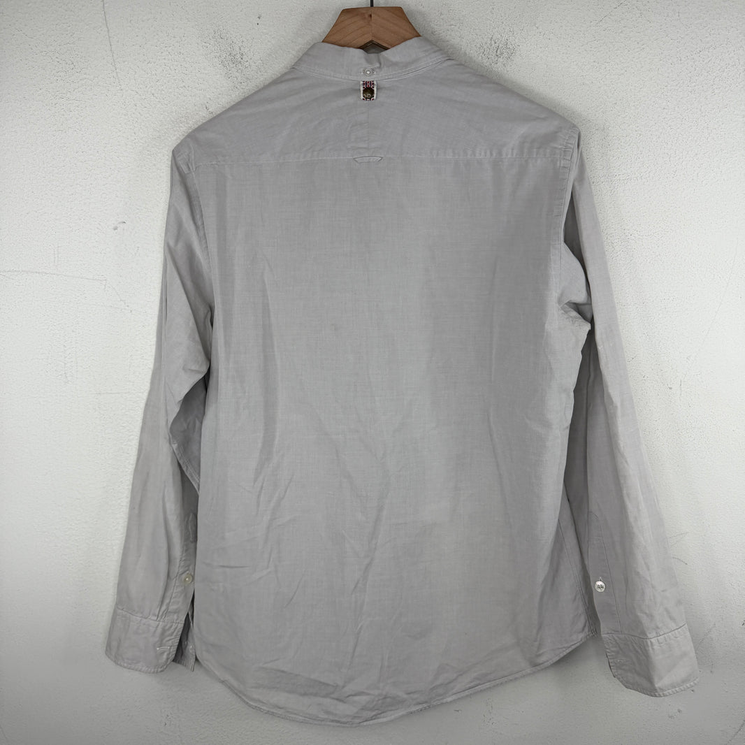 Visvim Gray Felt Detail Button Up Shirt
