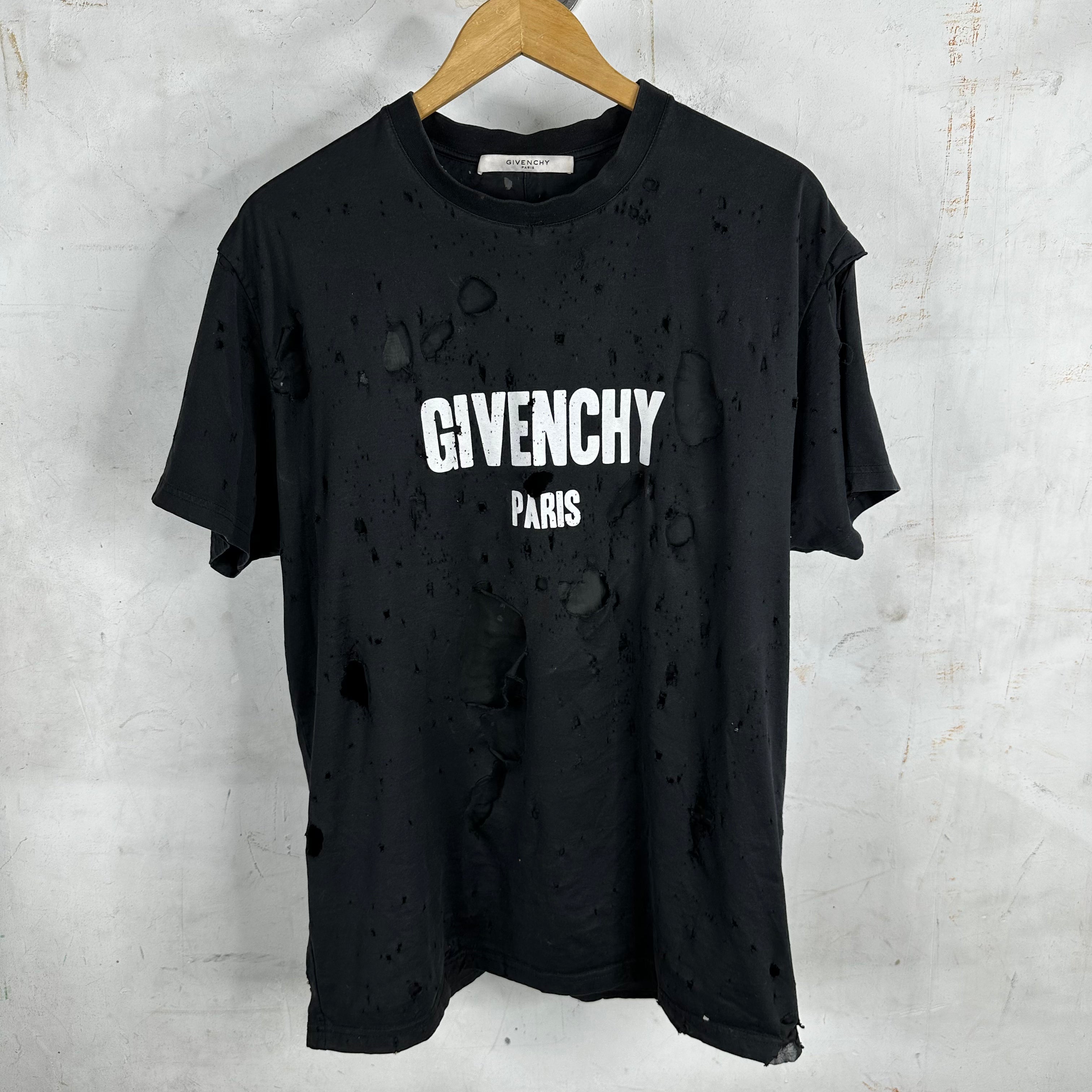 Givenchy Distressed Logo T Shirt www.Lukes.store