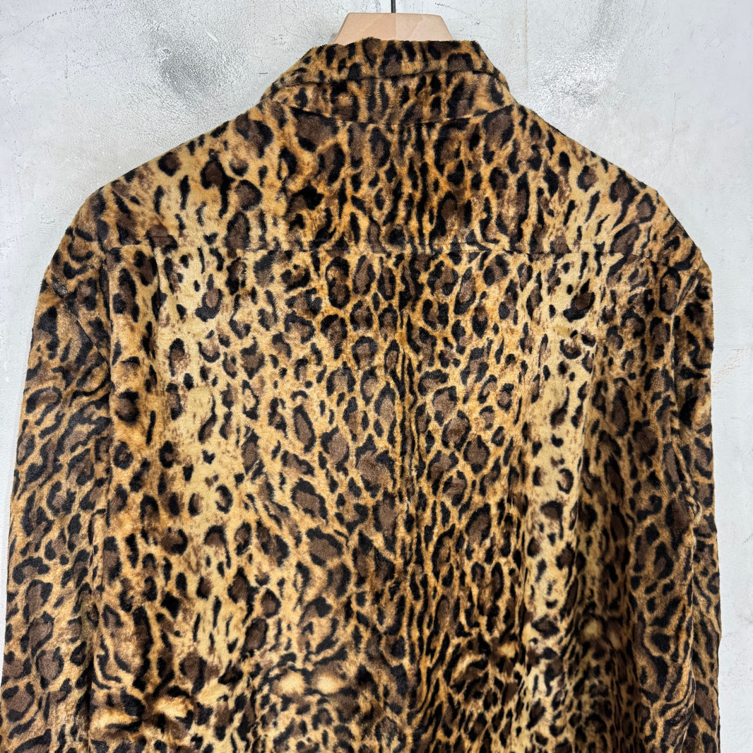 CPFM Leopard Smiley Zip Up Fleece