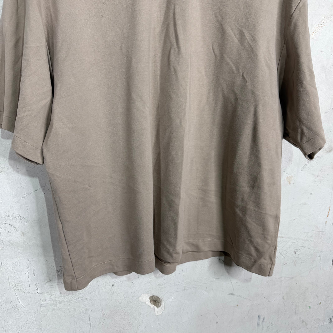 Acne Studios Beige Neck Logo Shirt